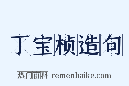 丁宝桢造句是什么意思的图片